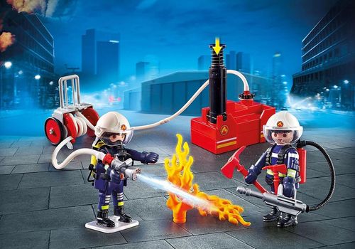 купить Игрушка Playmobil PM9468 Firefighters with Water Pump в Кишинёве 