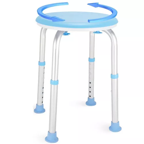 cumpără Scaun de baie si duș miscellaneous SX103C Scaun baie 32x32cm, aluminiu/plastic, albastru în Chișinău 