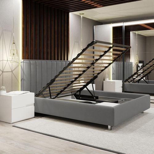 купить Кровать Bayro Ecoline Pro 1600x2000 c подъёмным механизмом ткань категория I в Кишинёве 