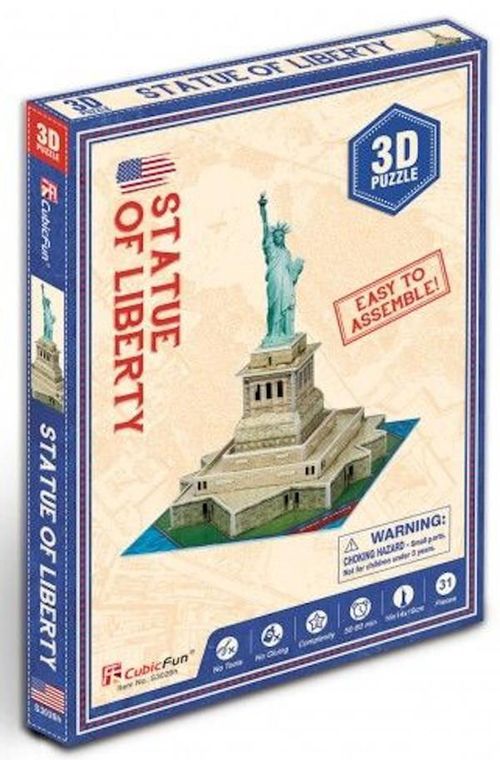 cumpără Set de construcție Cubik Fun S3026h 3D puzzle Statuia Libertății, 31 elemente în Chișinău 
