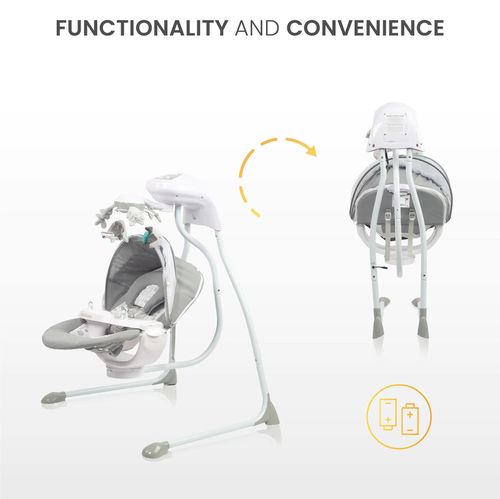 купить Детское кресло-качалка Caretero 8094 Raffi Графитовые в Кишинёве 