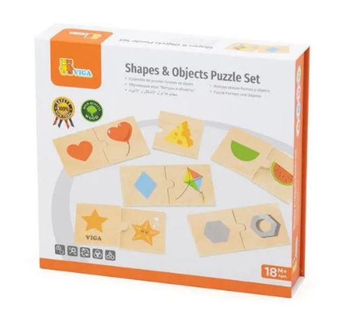 купить Головоломка Viga 44779 Puzzle logic Forme și obiecte 24elem в Кишинёве 