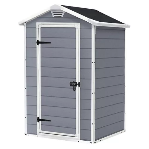 купить Садовый сарай Keter 57720 Manor 4x3, 129x103x196cm, gri/alb в Кишинёве 