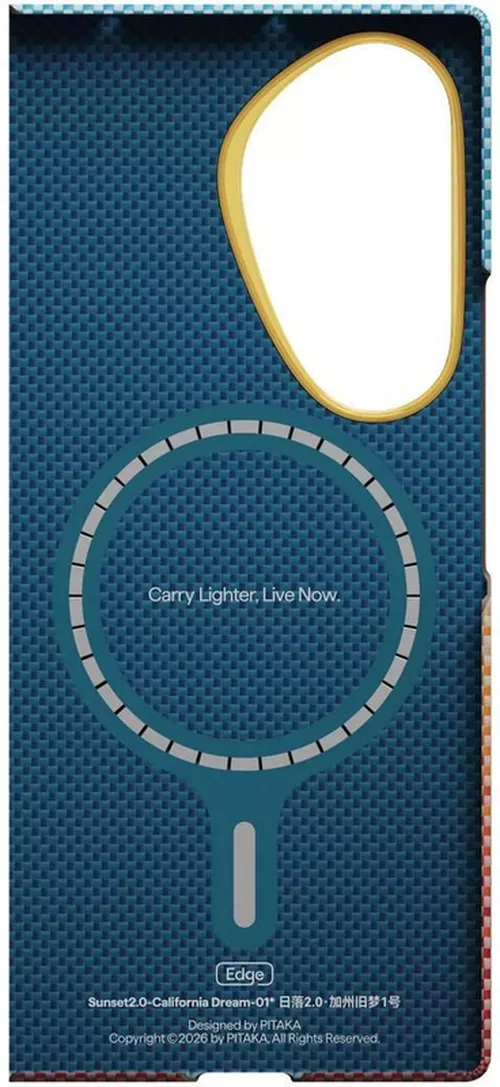 купить Чехол для смартфона Pitaka Edge Samsung Galaxy Z Fold8 Ultra (Protectie spate) Sunset 2.0 California Dream 01 (FSFold8) в Кишинёве 