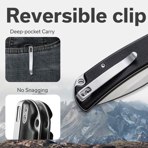 купить Нож походный Sencut S23032-1 Pulsewave, G10, Button Lock в Кишинёве 
