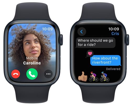 купить Смарт часы Apple Watch Series 9 GPS 45mm Midnight - S/M MR993 в Кишинёве 