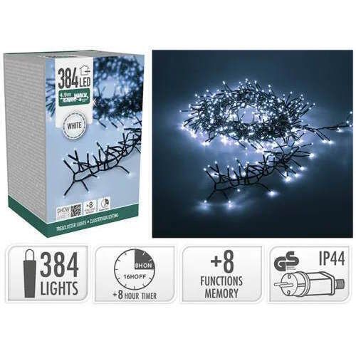 купить Гирлянда Promstore 54461 Гирлянда "Плотная"  384LED, холодный белый, 4,9m в Кишинёве 