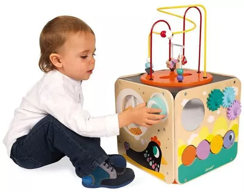 cumpără Sortator Janod J08256 Cub cu activitati Multi-Activity Looping Toy în Chișinău 