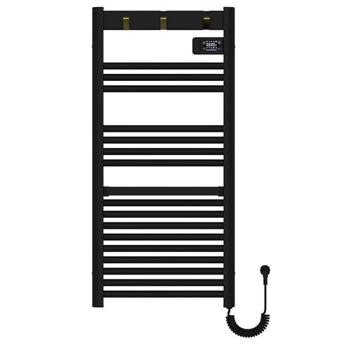купить Полотенцесушитель Avonflow Omega 500x1050 400W, алюминий, правое подключение, оружейная сталь в Кишинёве 