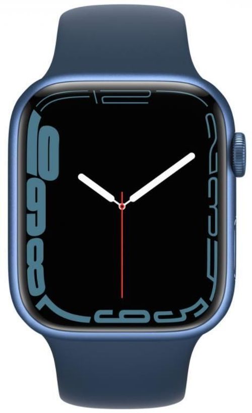 купить Смарт часы Apple Watch Series 7 GPS 45mm Blue Aluminium Case with Abyss Blue Sport Band MKN83 в Кишинёве 