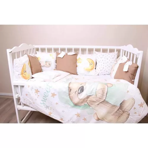 купить Детское постельное белье PernaMea Set lenjerie 8 piese Premium Ursulet (PM.105896/1) в Кишинёве 
