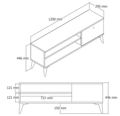 cumpără Comodă TV Trendy Retro 1562 în Chișinău 