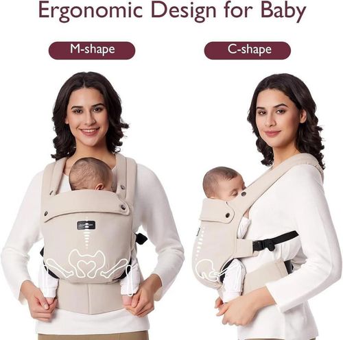 купить Кенгуру Momcozy BC001-KC00NB-A Marsupiu Newborn to Toddler Cotton Khaki в Кишинёве 