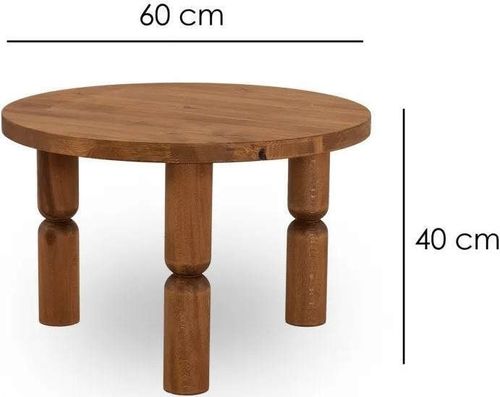 купить Журнальный столик Trendy Ida 60, Каштан в Кишинёве 