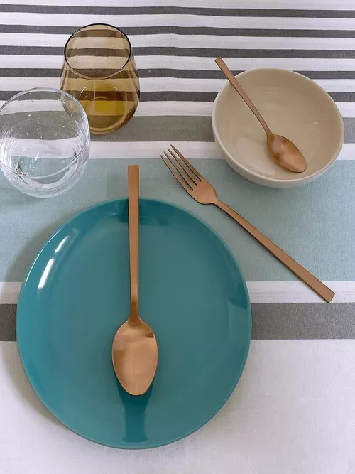 купить Набор столовых приборов Pinti 36717 Royal Satin 24buc cu strat PVD bronz в Кишинёве 