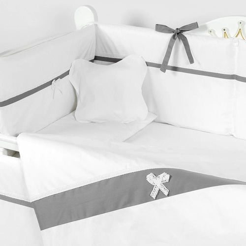купить Детское постельное белье PernaMea Set lenjerie 8 piese Elegance Gri (PM.100102/3) в Кишинёве 