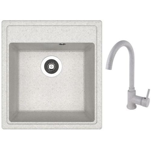 купить Мойка кухонная со смесителем Dr.Gans Nika 470 + SanDonna F 7073 gri в Кишинёве 