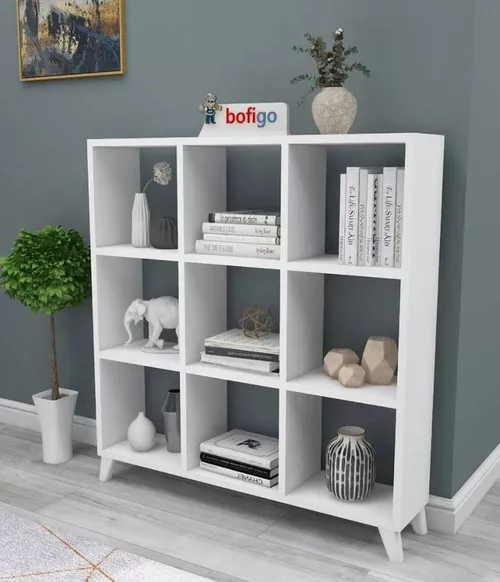 купить Офисный стеллаж Nex Home Квадрат, 88x19.7x100 см, Белый (15-08-01) в Кишинёве 