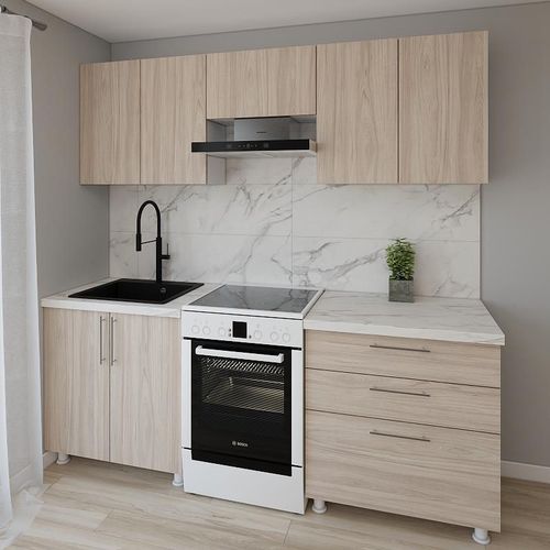 cumpără Mobilă pentru bucatarie Smartex (30060) K2 220сm Stejar Deschis în Chișinău 