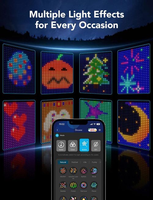 cumpără Ghirlandă Govee Outdoor Curtain Lights RGBIC Curtain Lights 1.5*2m (H70B13A1) în Chișinău 