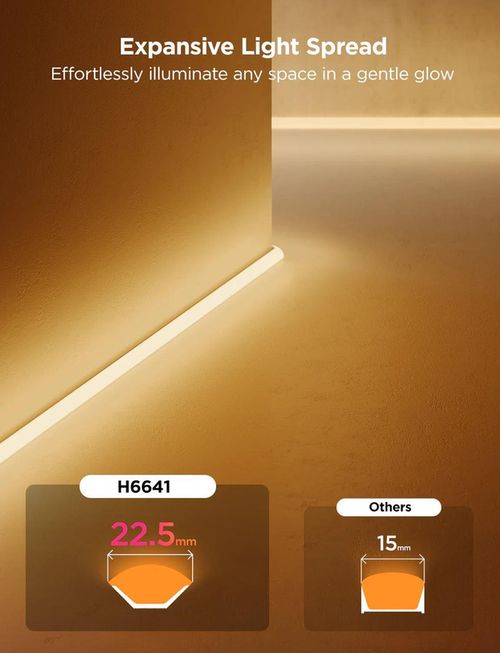 купить Лента LED Govee Light Strip Neon Rope Light for Wall Lining 5m (H66413D1) в Кишинёве 