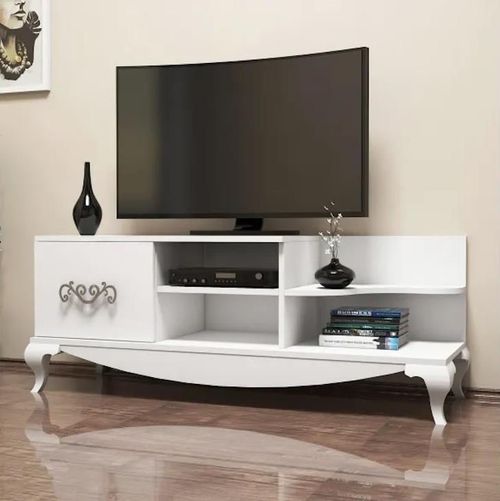 купить Тумба напольная для TV Trendy Sultan, Alb 130x50x45cm в Кишинёве 