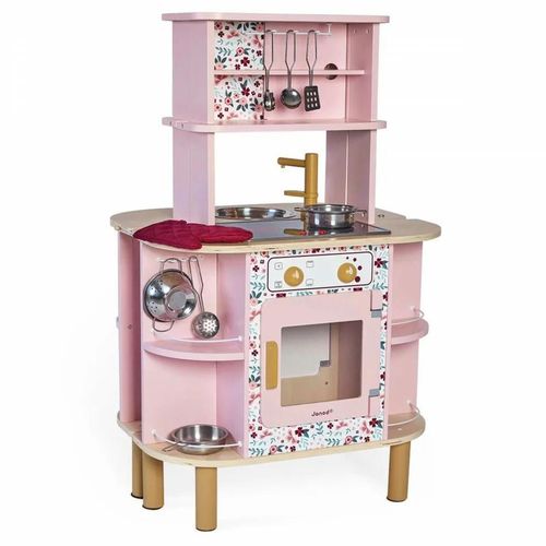 cumpără Bucătărie și veselă de jucărie Janod J06616 Bucatarie din lemn Double-Sided Playset în Chișinău 