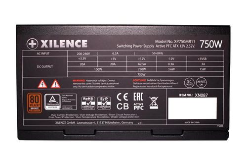 купить Блок питания для ПК Xilence XP750MR11 (XN087), 750W, Performance A+ III Series в Кишинёве 