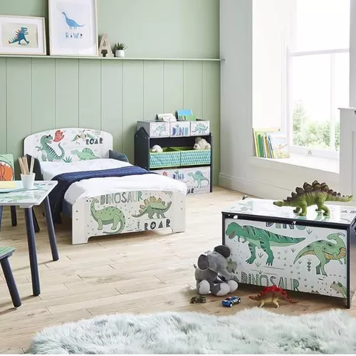 купить Кровать детская U-Grow UMPJ05-DN Pat Junior cu protecții laterale Dinozauri в Кишинёве 