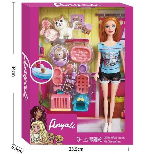 cumpără Păpușă Essa 307-3 Păpușă în set cu animale de companie în Chișinău 