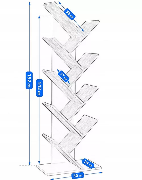 купить Офисный стеллаж Jumi CM-254107 142x50x25cm, Negru в Кишинёве 