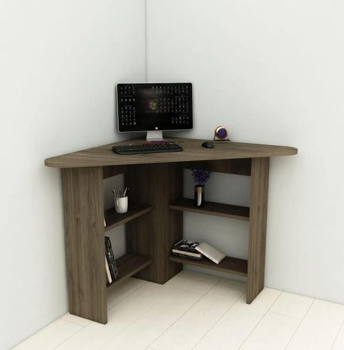 cumpără Masă de birou Trendy Corner, Nuc, 80x74x80cm în Chișinău 