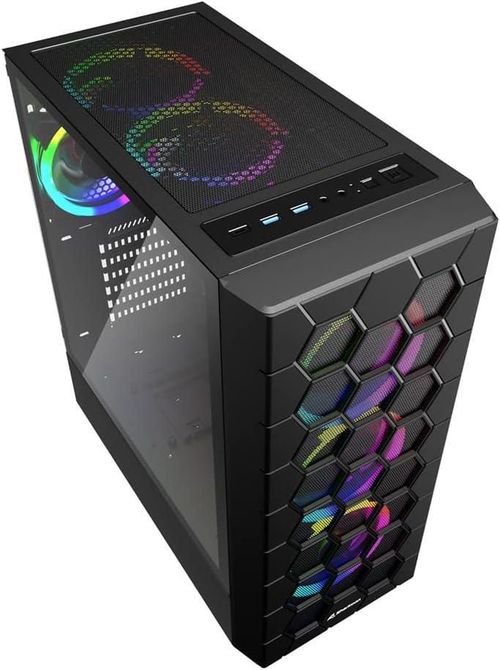 купить Корпус для ПК Sharkoon RGB HEX Black ATX Case в Кишинёве 