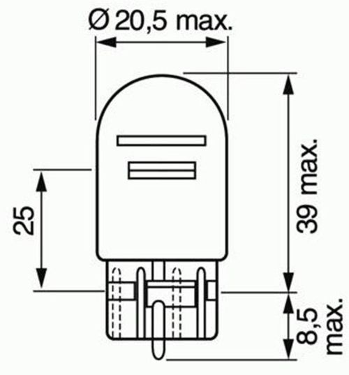cumpără Lampă auto Bosch W21/5W Pure Light 12V 21/5W W3x16q (carton) (1987302252) în Chișinău 