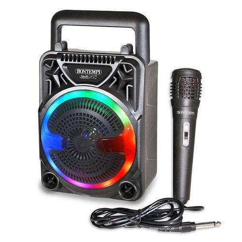 купить Аудио гига-система Bontempi 491000 Набор караоке с микрофоном, светом и подставкой под телефон в Кишинёве 