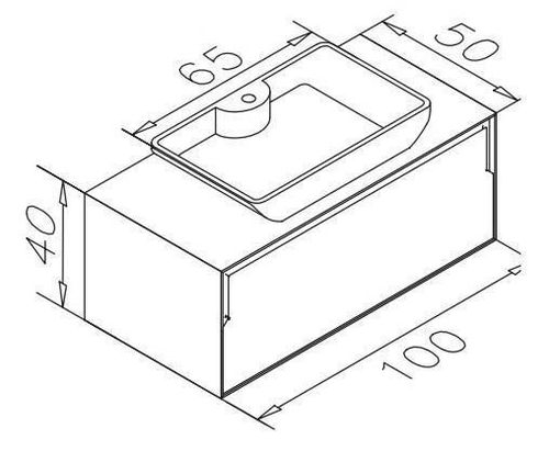cumpără Dulap pentru lavoar Orka Craft 100 Ceviz Antracite în Chișinău 