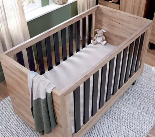 купить Кроватка Tutti Bambini 211081/3695 3 in 1 Como Oak & Slate Grey в Кишинёве 