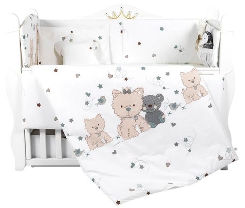 cumpără Lenjerie de pat pentru copii PernaMea Set lenjerie 8 piese Lovely Puppy (PM.100262/9) în Chișinău 