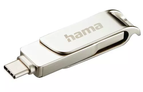 cumpără USB flash memorie Hama 182490 C-Rotate Pro USB Stick, USB-C 3.1/3.0, 64GB, 70MB/s, silver în Chișinău 
