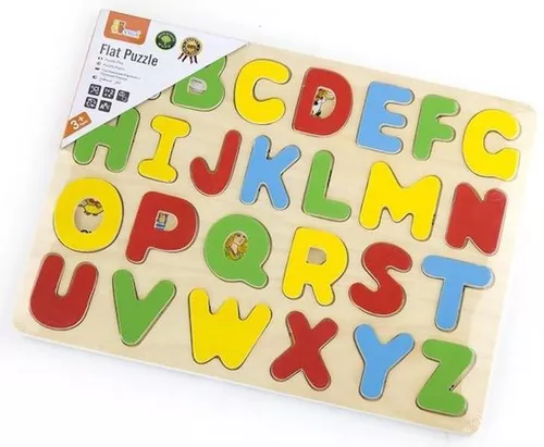 купить Головоломка Viga 58543 Puzzle-uri din lemn Litere в Кишинёве 