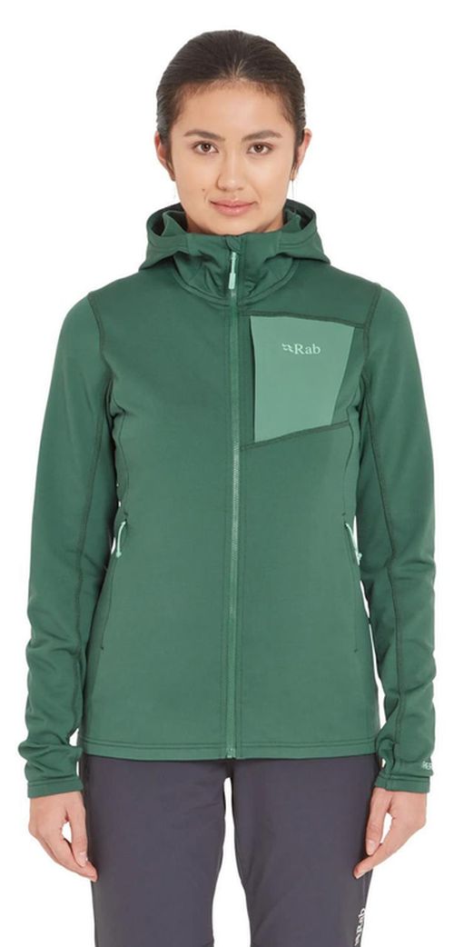 cumpără Îmbrăcăminte sport Rab Jacheta dame Superflux Hoody Green Slate 10 (QFG-14-GNS-10) în Chișinău 