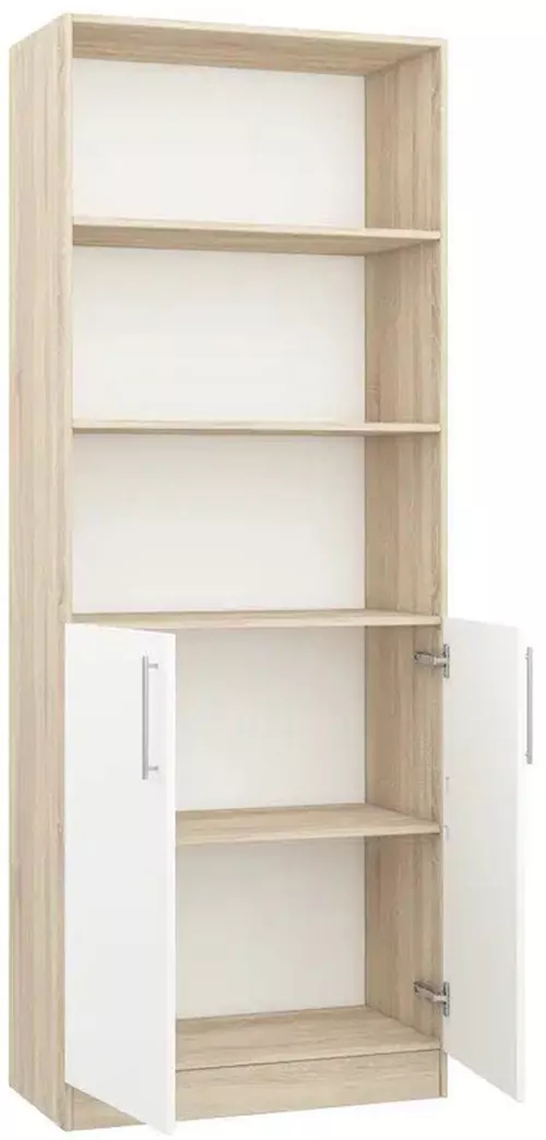 cumpără Dulap Mobildor-Lux Dulap combinat cu polițe Practik (80x40x210H cm) Sonoma/White în Chișinău 