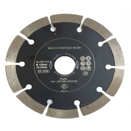 купить Диск отрезной Arvaliscom 121146 Disc diamantat Multi Propuse WL33 125*22*23 10 Seg в Кишинёве 