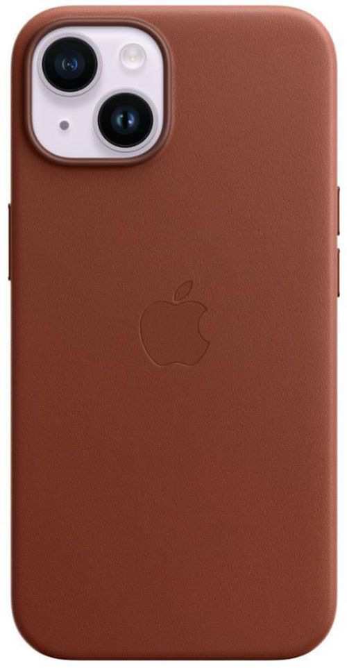 купить Чехол для смартфона Apple iPhone 14 Leather Case with MagSafe, Umber MPP73 в Кишинёве 