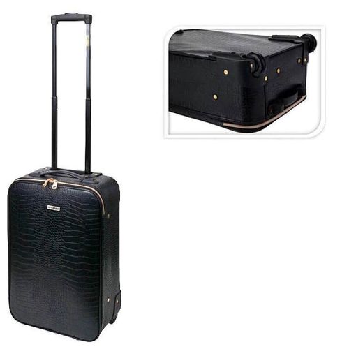 cumpără Valiză Promstore 53997.1 ProWorld Croco 43l, 39x20x55cm, piele PU în Chișinău 