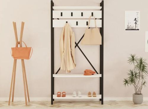 cumpără Mobilă pentru antreu Trendy Alfa Alb, 90x180x34cm (GTR001411) în Chișinău 