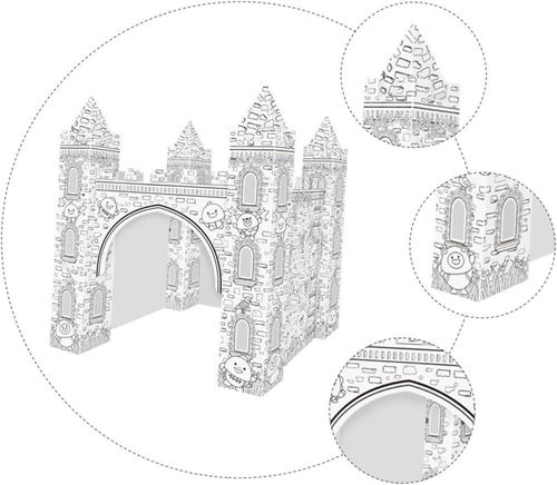 купить Набор для творчества Woopie Art&Fun Creative Castle (White/Black) в Кишинёве 