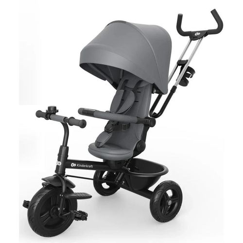 купить Велосипед-коляска KinderKraft Aston 2 Plus Grey (KRASTO02GRYPL00) в Кишинёве 