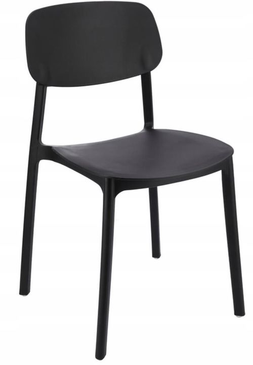 купить Стул Jumi CM-275164 Scaun terasa LARA din plastic, Negru в Кишинёве 