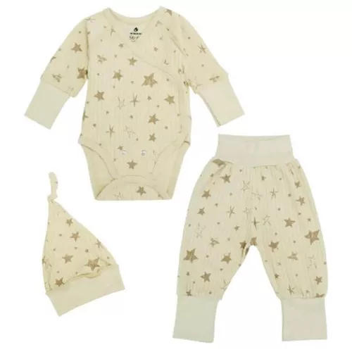 купить Детская одежда Minikin 242130362-68 Набор 3 ед Simply р-р62-68, бежевый коричневый, унисекс в Кишинёве 